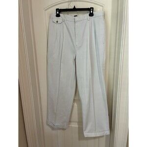 Tommy Hilfiger Mens Chino Pants Size 36x29 Sand Beige  Casual Pleated Front